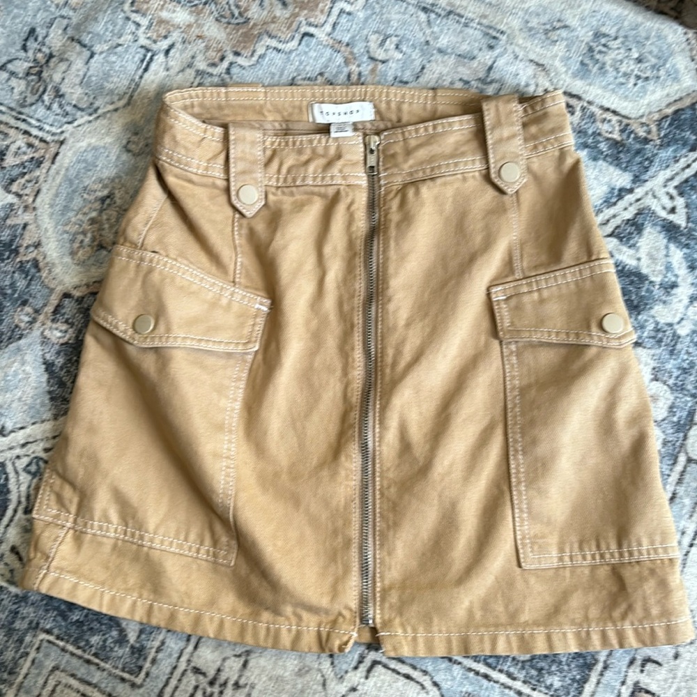 Top shop size 4 cargo skirt